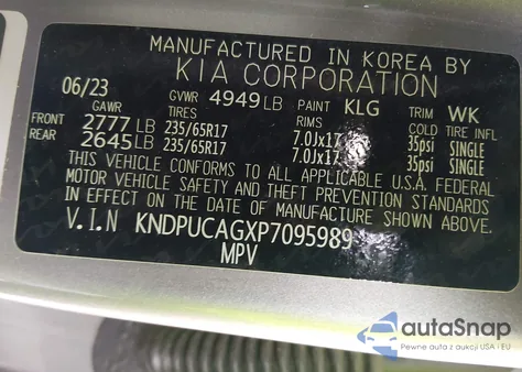 2023 Kia Sportage Hybrid Lx из США, поврежденный, VIN KNDPUCAGXP7095989